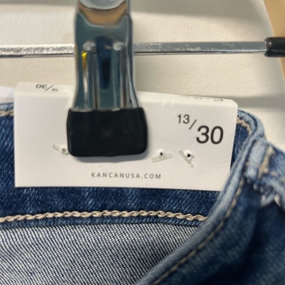 NWT KanCan - Women's Sultana High Rise Slim Straight Jean Medium Wash Size 13/30 - Picture 6 of 11